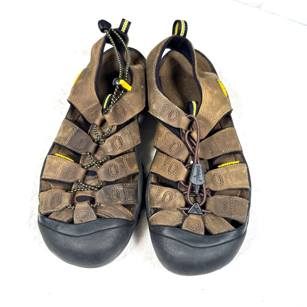 Keen Newport Fisherman Sandals Men's US 10 Brown Leather Hiking - Picture 2 of 6